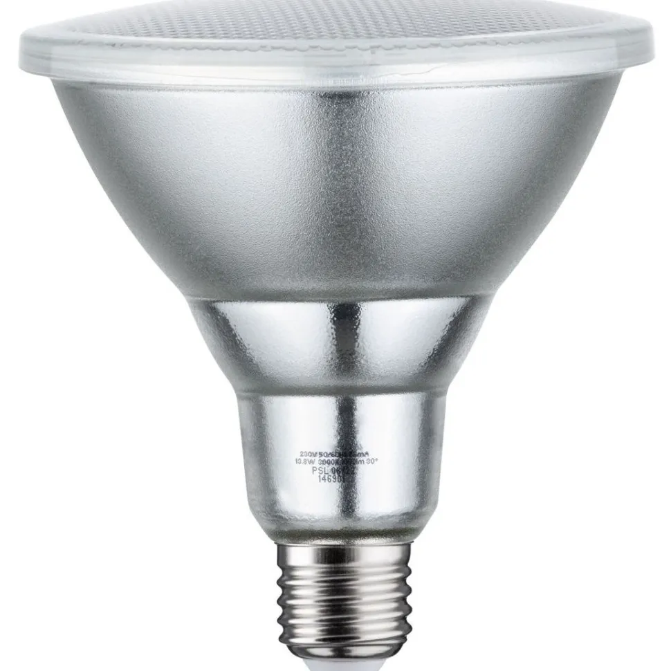 LED-kohdelamppu Paulmann Reflector, PAR38, 1000lm, 13.8W, 3000K, himmennettävä, hopea