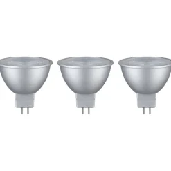 LED-kohdevalo Paulmann, 12V, GU5.3, 450lm, 6W, 2700K, harmaa, 3kpl