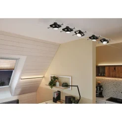 LED-kohdevalo Paulmann, 12V, GU5.3, 450lm, 6W, 2700K, harmaa, 3kpl