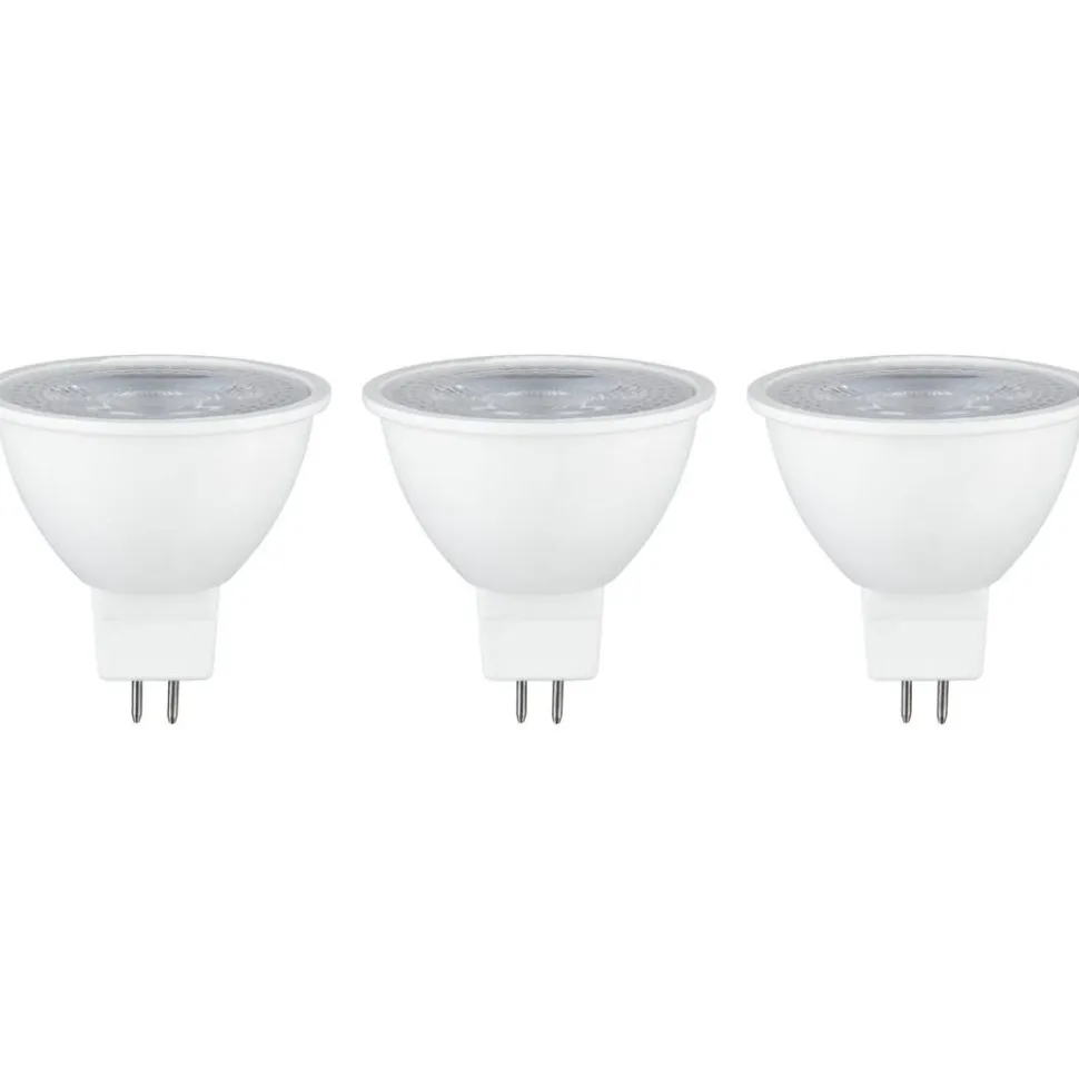 LED-kohdevalo Paulmann, 12V, GU5.3, 450lm, 6W, 2700K, harmaa, 3kpl
