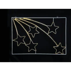 LED-koriste Star Trading Siluett Tapesil tähdenlennot 750x1100x25mm valkoinen