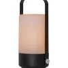 LED-koristelyhty Star Trading Flame, 19cm, musta