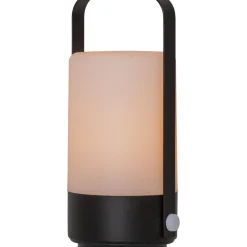 LED-koristelyhty Star Trading Flame, 19cm, musta