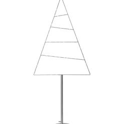 LED-koristepuu Star Trading Triangle 1160x530x160mm hopea