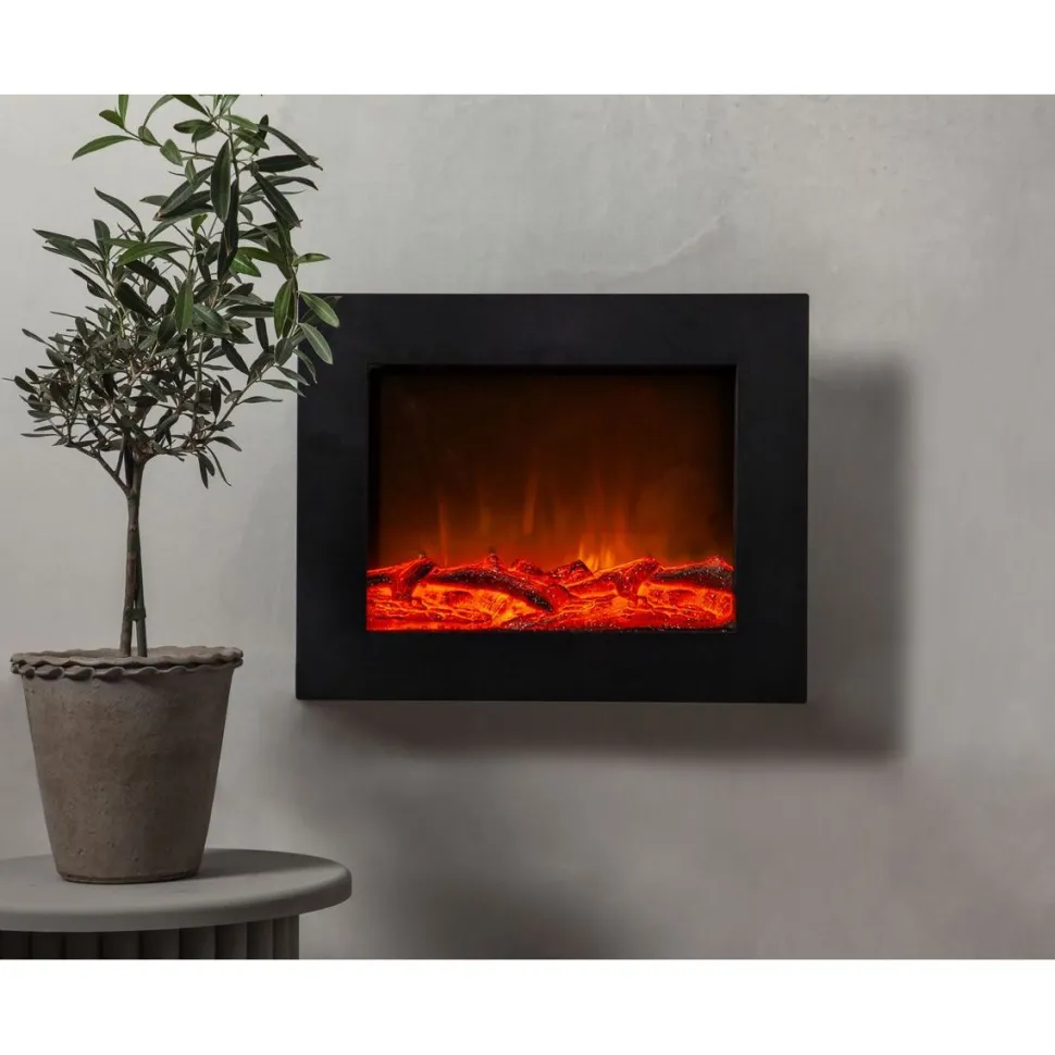 LED-koriste Star Trading Fireplace 400x500x145mm musta
