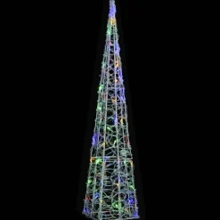 LED-koristevalokartio sininen akryyli 90 cm