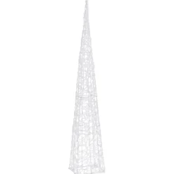 LED-koristevalokartio sininen akryyli 90 cm