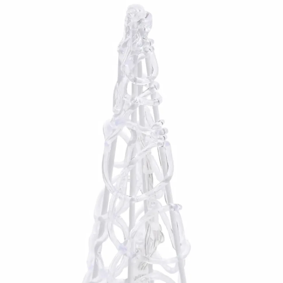LED-koristevalokartio sininen akryyli 90 cm