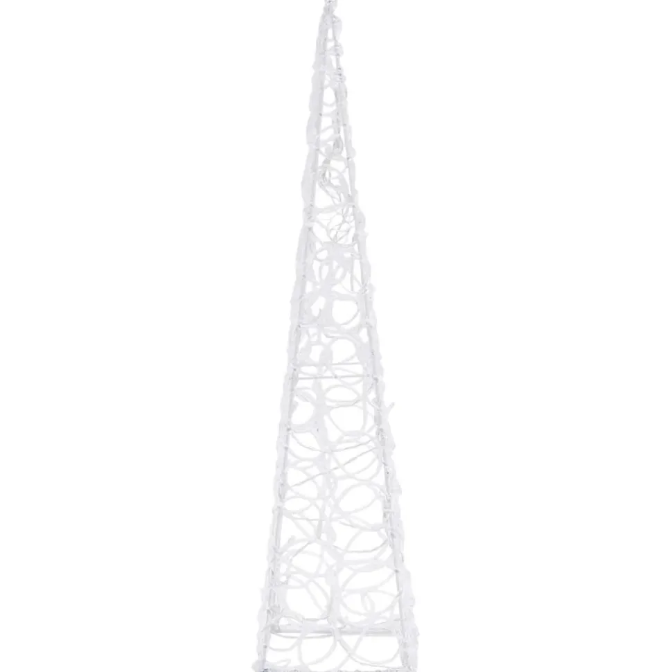 LED-koristevalokartio sininen akryyli 90 cm