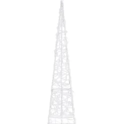 LED-koristevalokartio sininen akryyli 90 cm