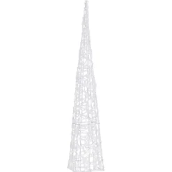 LED-koristevalokartio sininen akryyli 90 cm