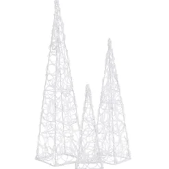LED-koristevalokartiosarja sininen akryyli 30/45/60 cm