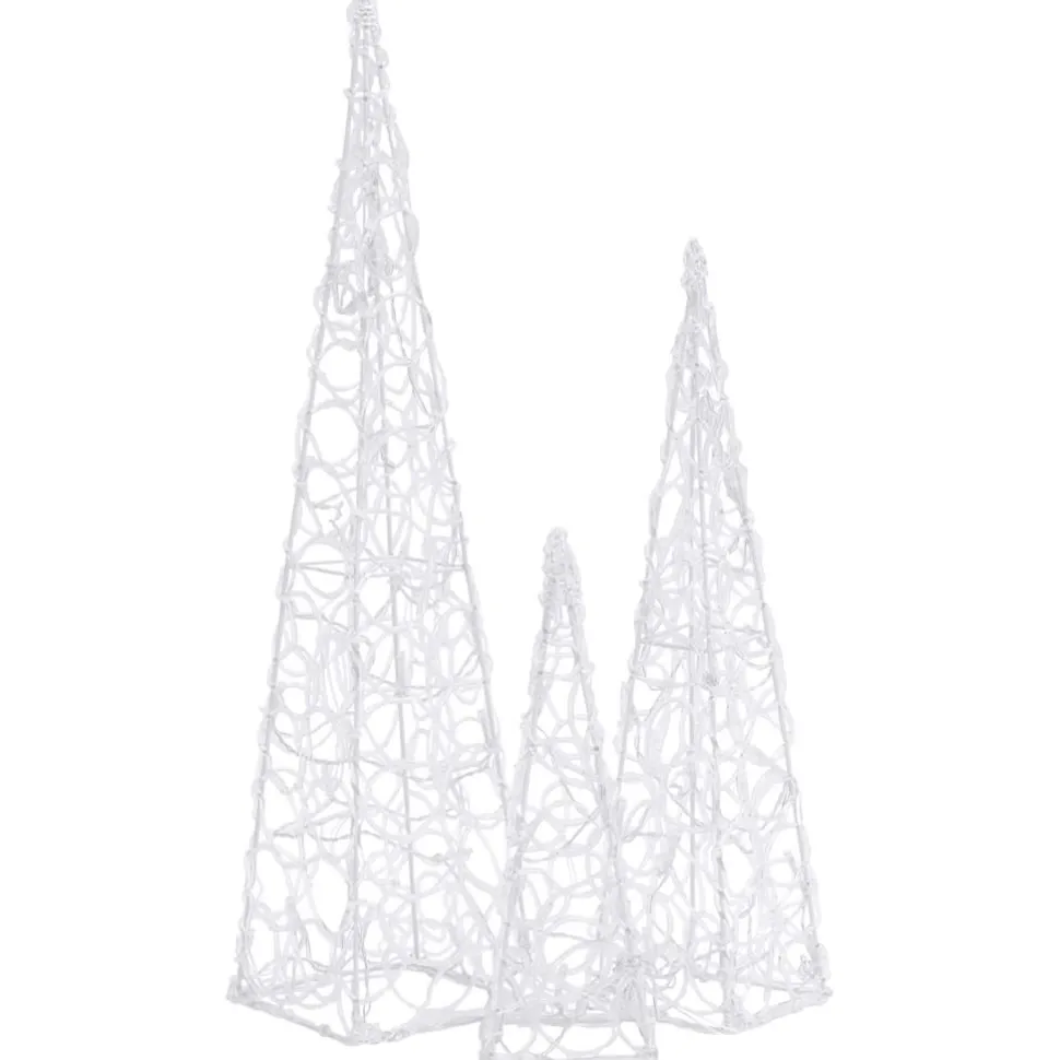 LED-koristevalokartiosarja sininen akryyli 30/45/60 cm