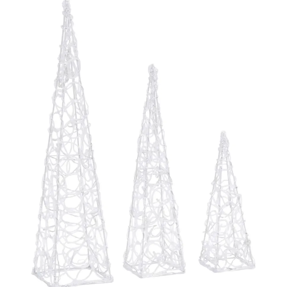 LED-koristevalokartiosarja sininen akryyli 30/45/60 cm