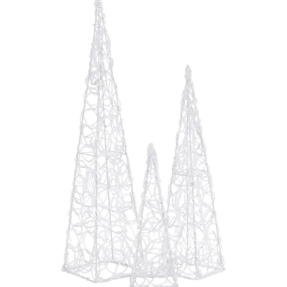 LED-koristevalokartiosarja sininen akryyli 30/45/60 cm