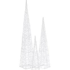 LED-koristevalokartiosarja sininen akryyli 60/90/120 cm