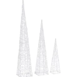 LED-koristevalokartiosarja sininen akryyli 60/90/120 cm