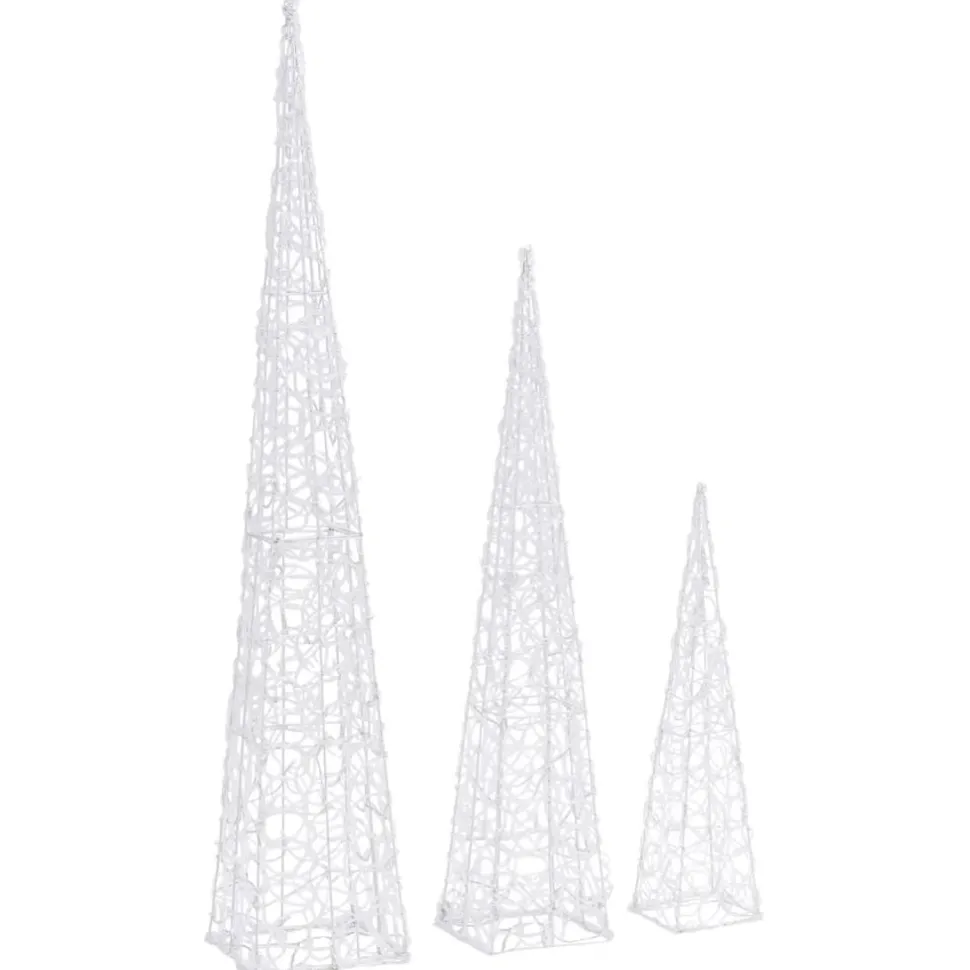 LED-koristevalokartiosarja sininen akryyli 60/90/120 cm
