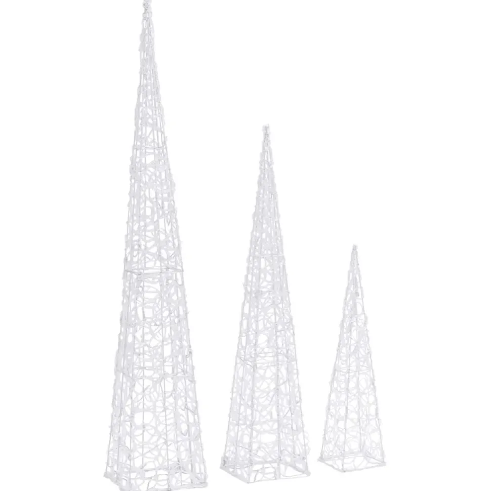 LED-koristevalokartiosarja sininen akryyli 60/90/120 cm
