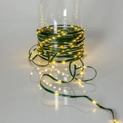 LED-kuusenvalosarja Star Trading Dew Drop Micro, 200cm, vihreä
