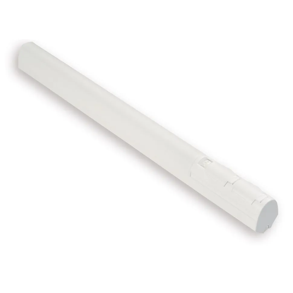 LED-kylpyhuonevalaisin Ensto Alisa AL14229VLED/DW 7W/8DW 597 mm IP44 1-osainen pistorasia + kytkin + vikavirtasuoja valkoinen