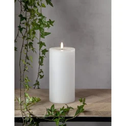 LED-kynttilä Star Trading Flamme Flow Big, 17.5cm, valkoinen