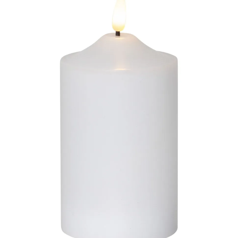 LED-kynttilä Star Trading Flamme, 9.5cm, valkoinen