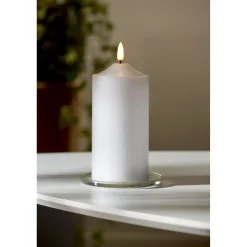 LED-kynttilä Star Trading Flamme, 9.5cm, valkoinen