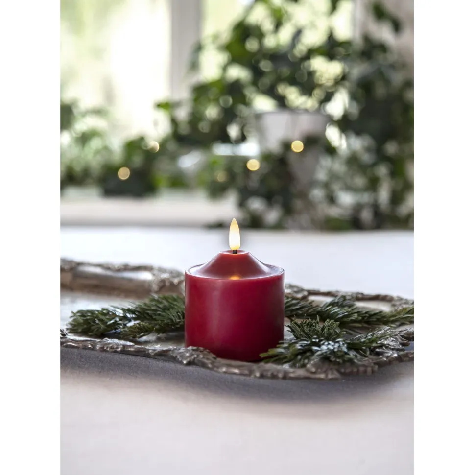 LED-kynttilä Star Trading Flamme, 9.5cm, valkoinen