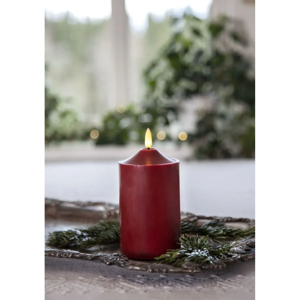 LED-kynttilä Star Trading Flamme, 9.5cm, valkoinen