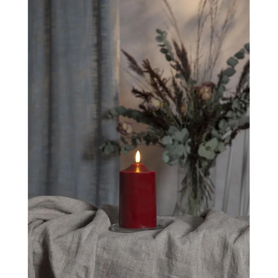LED-kynttilä Star Trading Flamme, 9.5cm, valkoinen