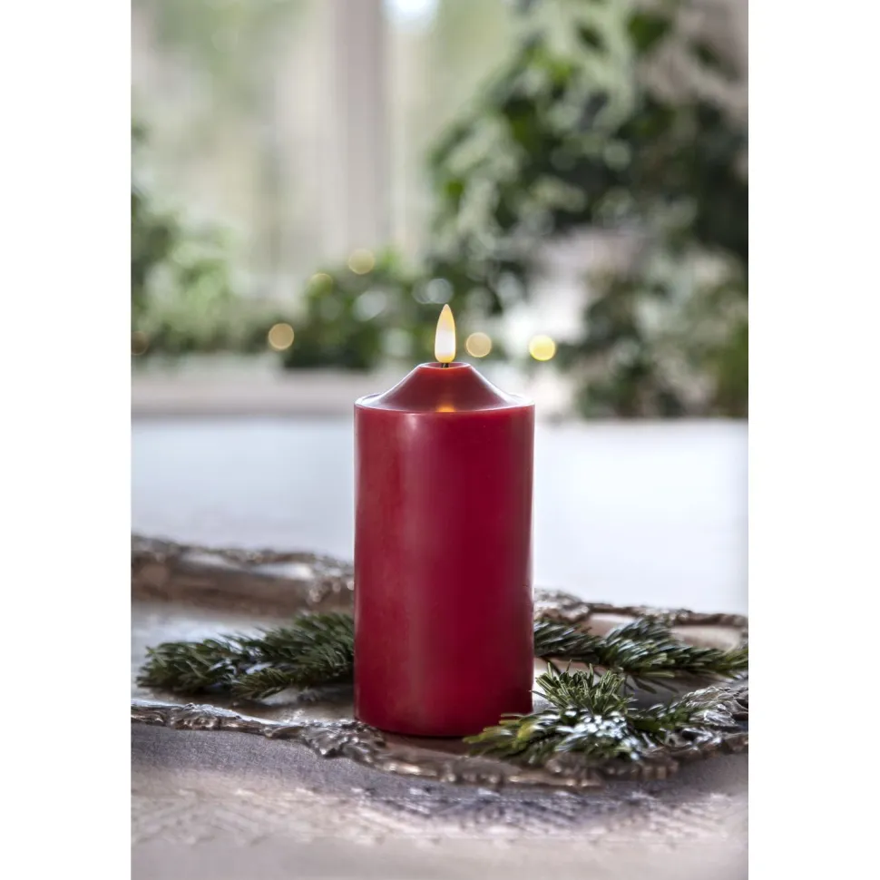LED-kynttilä Star Trading Flamme, 9.5cm, valkoinen