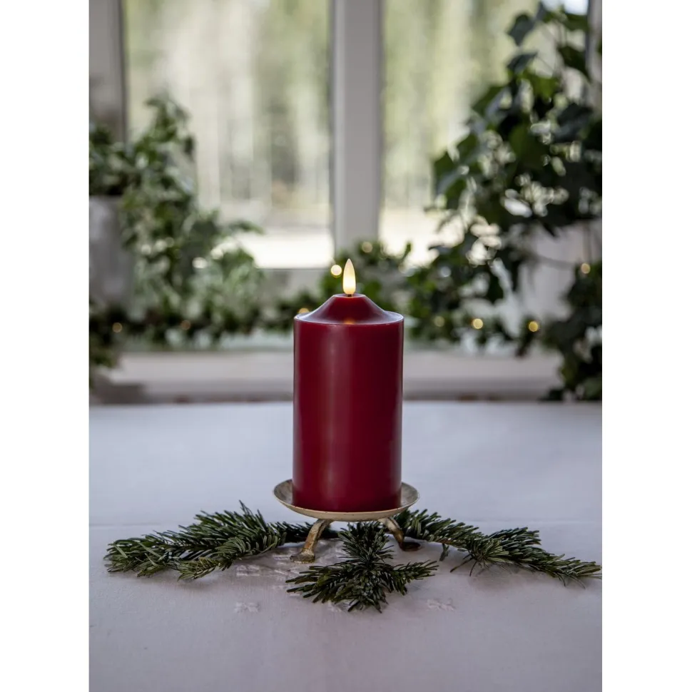 LED-kynttilä Star Trading Flamme, 9.5cm, valkoinen