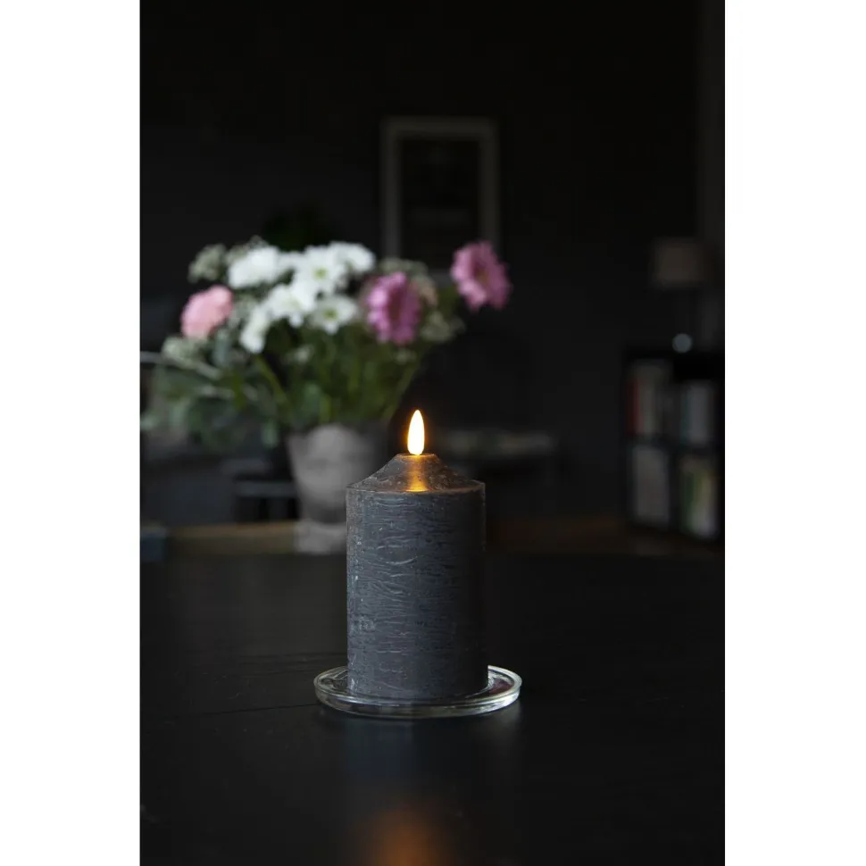 LED-kynttilä Star Trading Flamme, 9.5cm, valkoinen