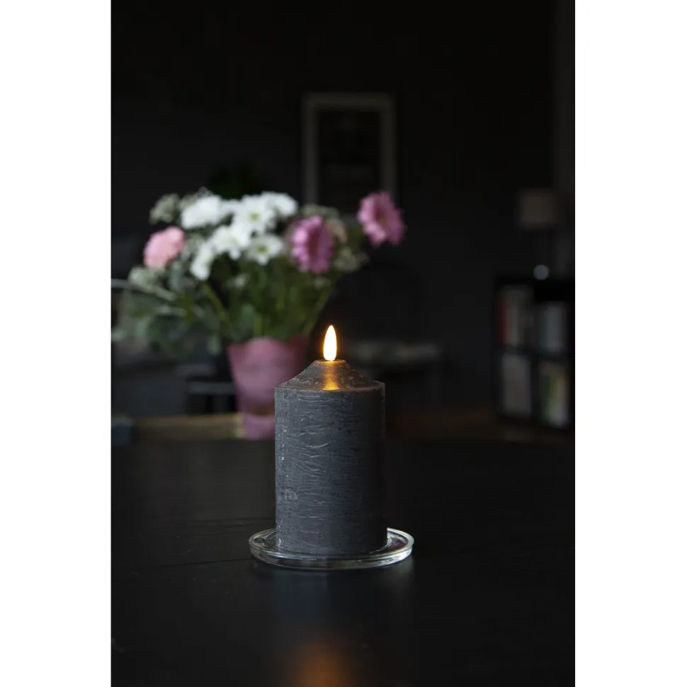 LED-kynttilä Star Trading Flamme, 9.5cm, valkoinen