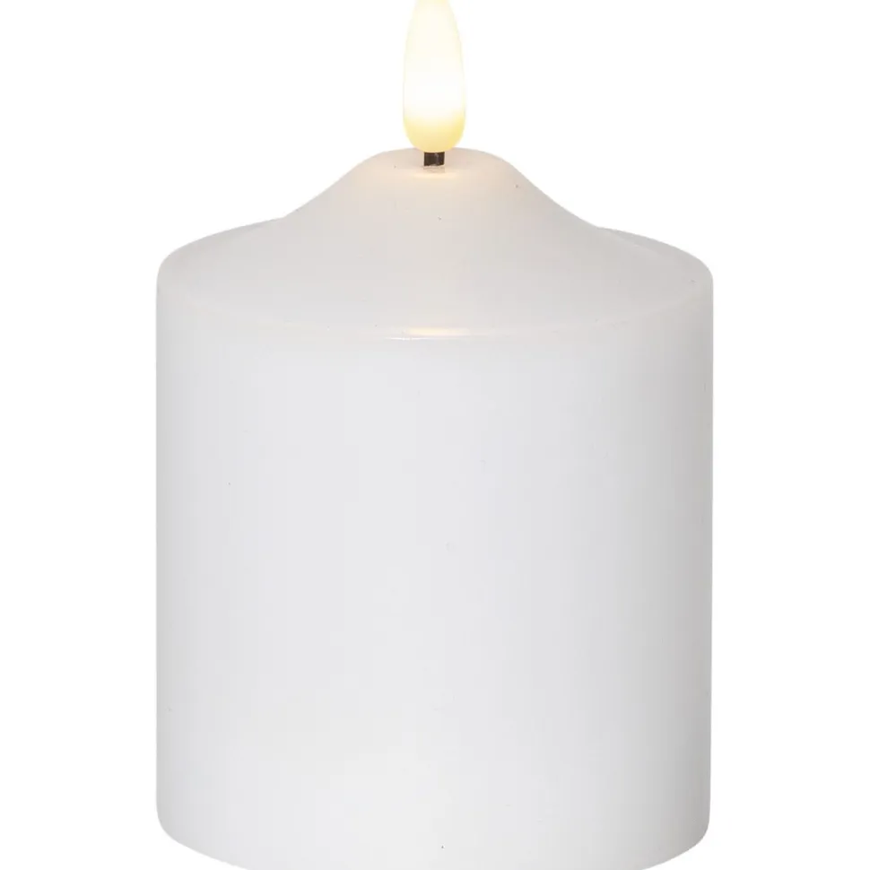 LED-kynttilä Star Trading Flamme, 9.5cm, valkoinen