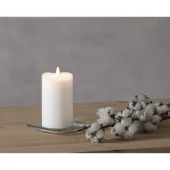 LED-kynttilä Star Trading Flamme, 14cm, valkoinen
