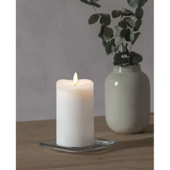 LED-kynttilä Star Trading Flamme, 14cm, valkoinen