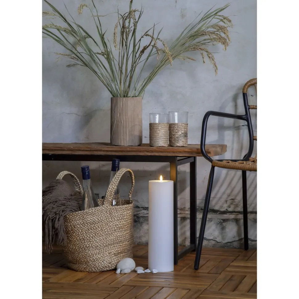 LED-kynttilä Star Trading Flamme Rak, 27.5cm, valkoinen