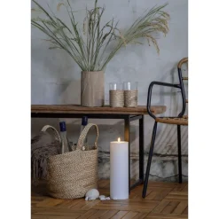 LED-kynttilä Star Trading Flamme Rak, 27.5cm, valkoinen