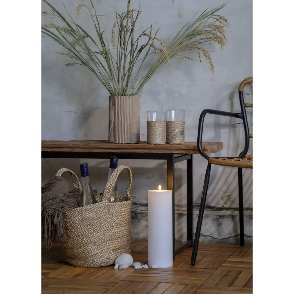 LED-kynttilä Star Trading Flamme Rak, 27.5cm, valkoinen