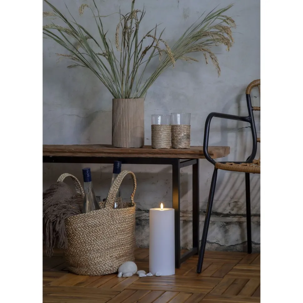 LED-kynttilä Star Trading Flamme Rak, 27.5cm, valkoinen