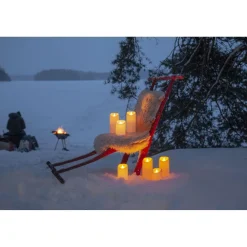 LED-kynttilä Star Trading M-Twinkle, pehmeäreunainen, 12.5cm, valkoinen