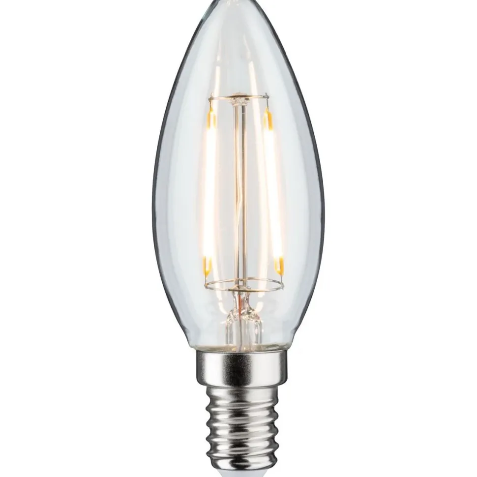 LED-kynttilälamppu Paulmann Plug & Shine, E14, DC 24V, 160lm, 2W, 3000K, filamentti, himmennettävä, kirkas