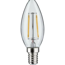 LED-kynttilälamppu Paulmann Plug & Shine, E14, DC 24V, 160lm, 2W, 3000K, filamentti, himmennettävä, kirkas