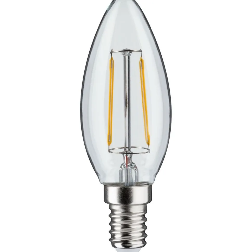 LED-kynttilälamppu Paulmann Plug & Shine, E14, DC 24V, 160lm, 2W, 3000K, filamentti, himmennettävä, kirkas