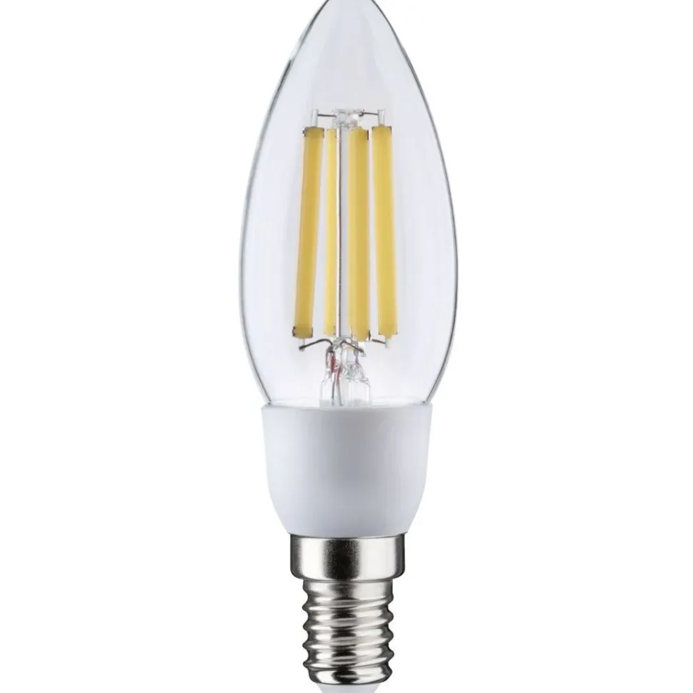 LED-kynttilälamppu Paulmann Eco-Line Candle, E14, 525lm, 2.5W, 4000K, filamentti, kirkas