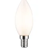 LED-kynttilälamppu Paulmann Classic Candle, E14, 470lm, 4.5W, 2700K, himmennettävä, opaali