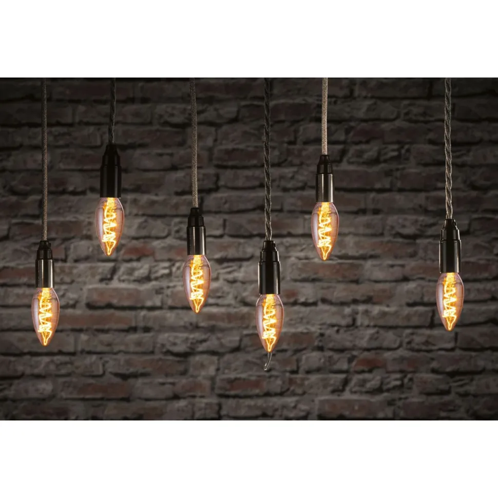 LED-kynttilälamppu Paulmann Vintage Edition Candle, E14, 150lm, 4W, 1800K, himmennettävä, kulta