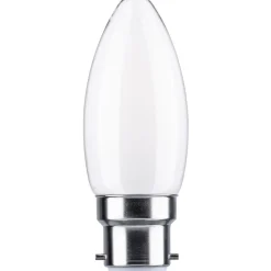 LED-kynttilälamppu Paulmann Candle, B22d, 470lm, 4.7W, 2700K, himmennettävä, opaali
